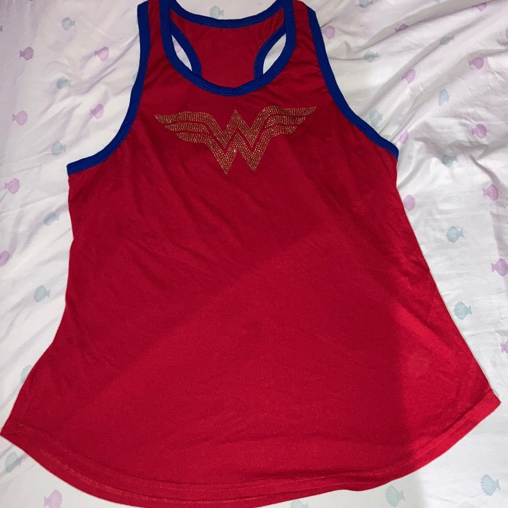 Vintage Wonder Woman Red and Blue Women's Tank Top